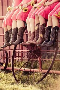 bridesmaid country wedding ideas cowgirl boots
