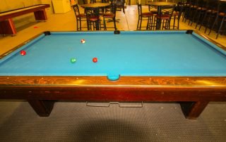 pool table at longmeadow