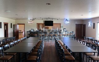 a bar and seats at longmeadow corporate event center